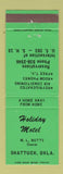 Matchbook Cover - Holiday Motel Shattuck OK