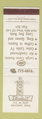 Matchbook Cover - Stardust Motel Sallisaw OK