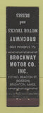 Matchbook Cover - Brockway Motors Brighton MA