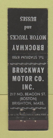 Matchbook Cover - Brockway Motors Brighton MA