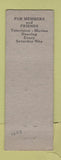Matchbook Cover - VFW Burnette Bednarz Adams MA
