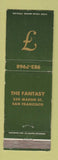 Matchbook Cover - The Fantasy San Francisco CA WEAR