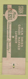 Matchbook Cover - Stark Lumber Denver Colorado