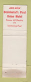 Matchbook Cover - Union Hotel Occidental CA WEAR