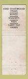 Matchbook Cover - Casa Grisanti Restaurant Louisville KY WORN