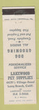 Matchbook Cover - Lakewood Pet Supply Dog Grooming Long Beach CA