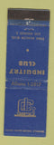 Matchbook Cover - Industry Club Los Angeles CA WEAR