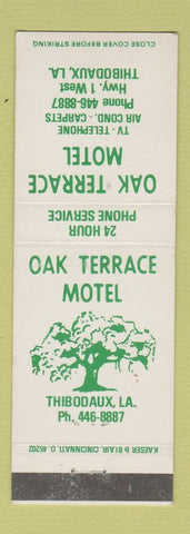 Matchbook Cover - Oak Terrace Motel Thibodaux LA