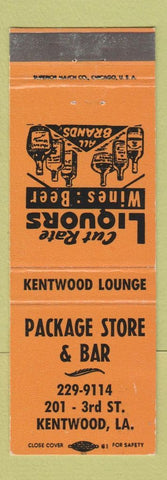 Matchbook Cover - Package Store Bar Liquor Kentwood LA