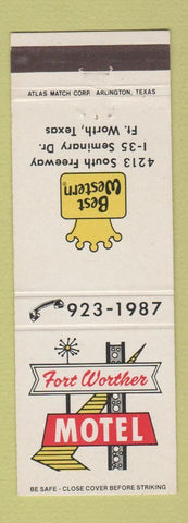 Matchbook Cover - Fort Worther Motel Fort Worth TX Best Western