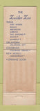 Matchbook Cover - Zuider Zee Restaurant CHAIN TX OK NM Colorado