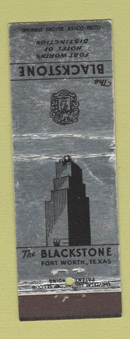 Matchbook Cover - Blackstone Hotel Fort Worth TX