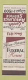 Matchbook Cover - Howe Peterson Ambulance Service Dearborn MI