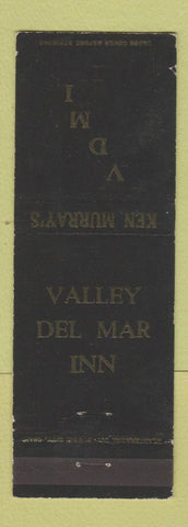 Matchbook Cover - Valley Del Mar Inn Sherman Oaks Santa Monica CA