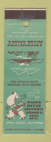 Matchbook Cover - Apple Valley Inn CA