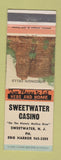 Matchbook Cover - Sweetwater Casino Sweetwater NJ WEAR