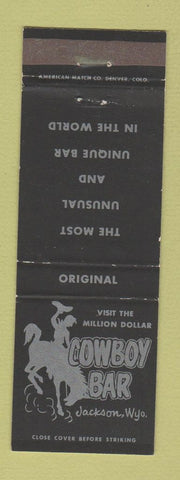Matchbook Cover - Cowboy Bar Jackson WY