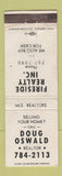 Matchbook Cover - Fireside Real Estate Doug Oswald WEAR