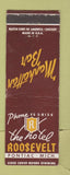 Matchbook Cover - Hotel Roosevelt Pontiac MI Manhattan Bar