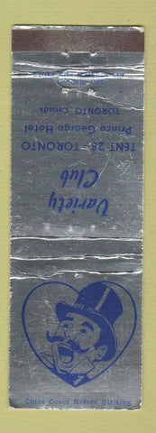 Matchbook Cover - Variety Club Toronto ON Prince George Hotel