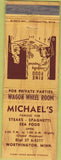 Matchbook Cover - Michael's Restaurant Worthington MN