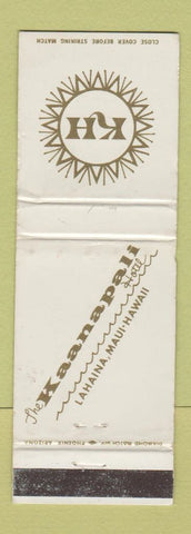 Matchbook Cover - Kaanapali Hotel Maui Hawaii Lahaina WEAR