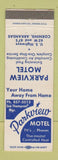 Matchbook Cover - Parkview Motel Corning AR