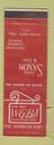 Matchbook Cover - WGBS Radio John Saxon Vending Miami FL WEAR
