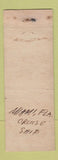 Matchbook Cover - SS Silverstar Miami FL Cruise Ship
