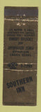 Matchbook Cover - Southern Inn Restaurant Three Rivers MI WEAR