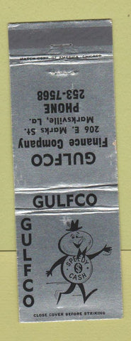 Matchbook Cover - Gulfco Finance Marksville LA WEAR