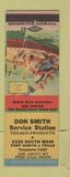 Matchbook Cover - Don Smith Texaco oil gas Fort Worth TX WEAR