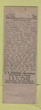 Matchbook Cover - Don Smith Texaco oil gas Fort Worth TX WEAR