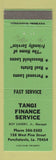 Matchbook Cover - Tangi Finance Service Ponchatoula LA