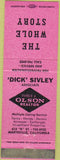 Matchbook Cover - Harold Olsen Realtor Marysville CA pink