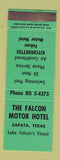 Matchbook Cover - Falcon Motor Hotel Zapata TX