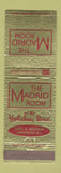 Matchbook Cover - Madrid Room Holiday Inn Lakewood NJ