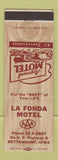 Matchbook Cover - La Fonda Motel Bettendorf IA