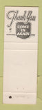 Matchbook Cover - Paula Motel Lampasas TX