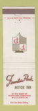 Matchbook Cover - Fountain Park Motor Inn Sheboygan WI