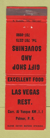 Matchbook Cover - Las Vegas Restaurant Gift Shop Palmer Puerto Rico WEAR