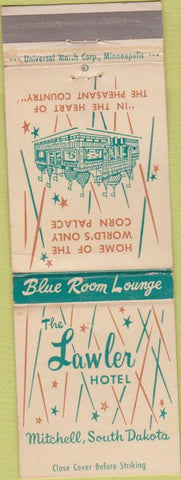 Matchbook Cover - Lawler Hotel Mitchell SD WEAR
