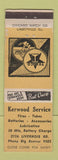 Matchbook Cover - Kerwood Texaco oil gas Troy? MI