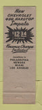 Matchbook Cover - Vic Potamkin Chevrolet Newark NJ WEAR