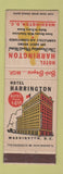 Matchbook Cover - Hotel Harrington Washington DC