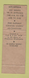 Matchbook Cover - Hotel Harrington Washington DC