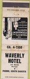 Matchbook Cover - Waverly Hotel Pierre SSD WORN STAINED