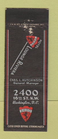 Matchbook Cover - 2400 Hotel Washington DC