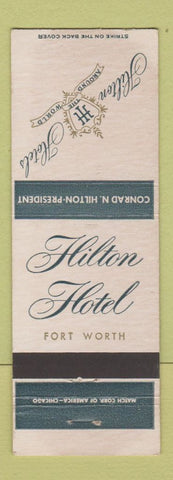 Matchbook Cover - Hilton Hotel Fort Worth TX