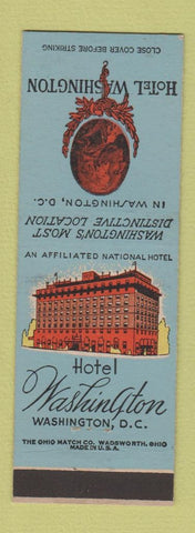Matchbook Cover - Hotel Washington DC